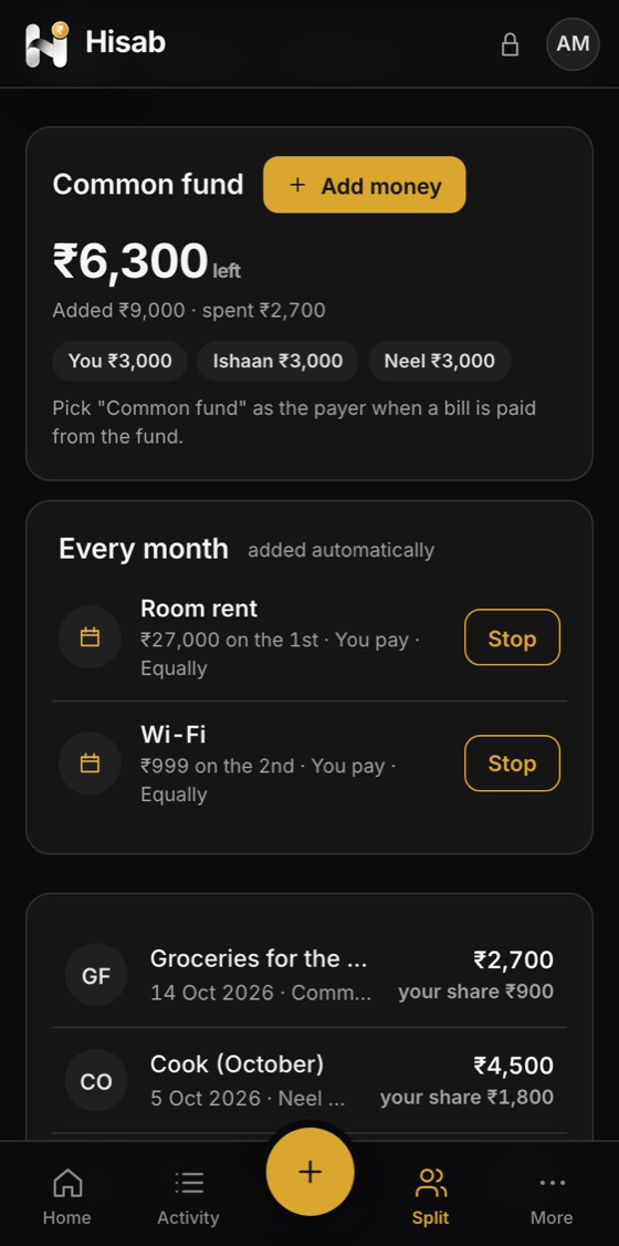 Hisab on a phone: Rent, Wi-Fi and the cook, every month