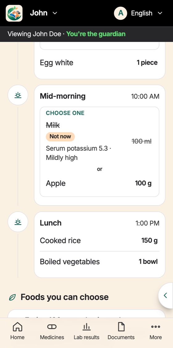 Jatna Parivar on a phone: Not now: foods paused by the latest blood report